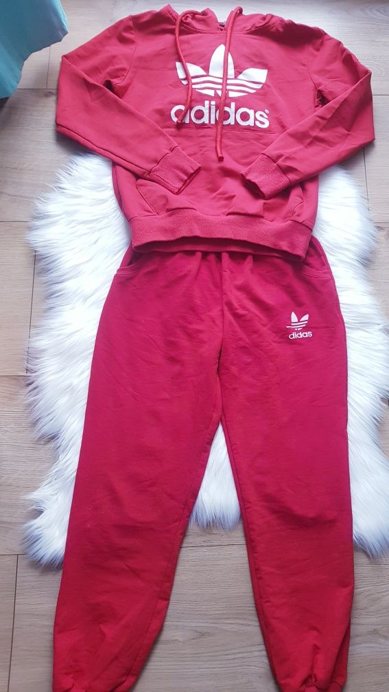 Bawełniane spodnie dresy damskie marki Adidas rozmiar XS/S