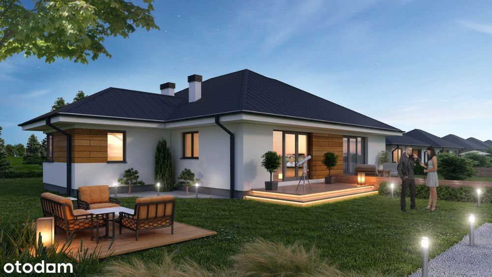 Bliźniak z ogródkiem 600 m2 plus poddasze 40 m2