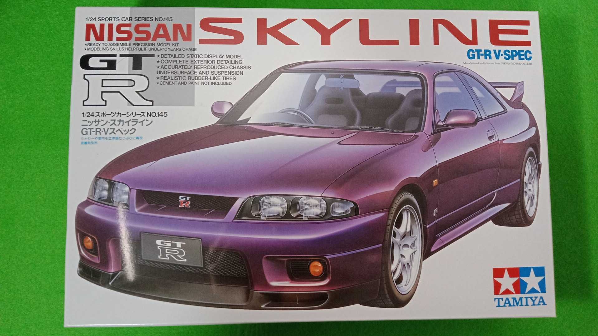 Збірна модель Nissan Skyline R33 GT-R V Spec 1/24 Tamiya 24145