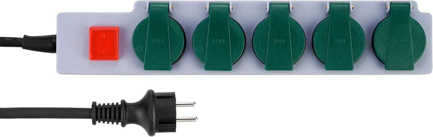 REV Listwa zasilająca ogrodowa 5 gniazd IP44 kabel 1,5m 3500W