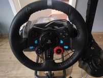 Kierownica Logitech g29+ pedały+ skrzynia +stojak+ hydrołapa