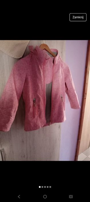 Kurtka przeciwdeszczowa 122 dziewczynka