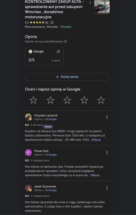SPRAWDZANIE SAMOCHODÓW przed zakupem Rzeczoznawca auta pomoc Wrocław