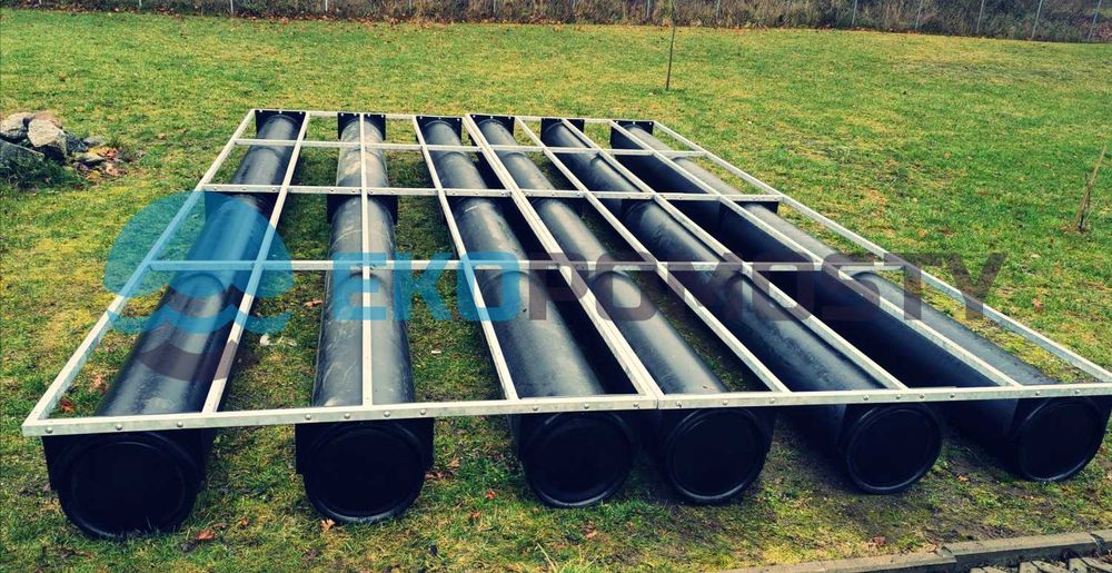 Pomost pływający, platforma pływająca, tratwa 6x4m - 24mkw