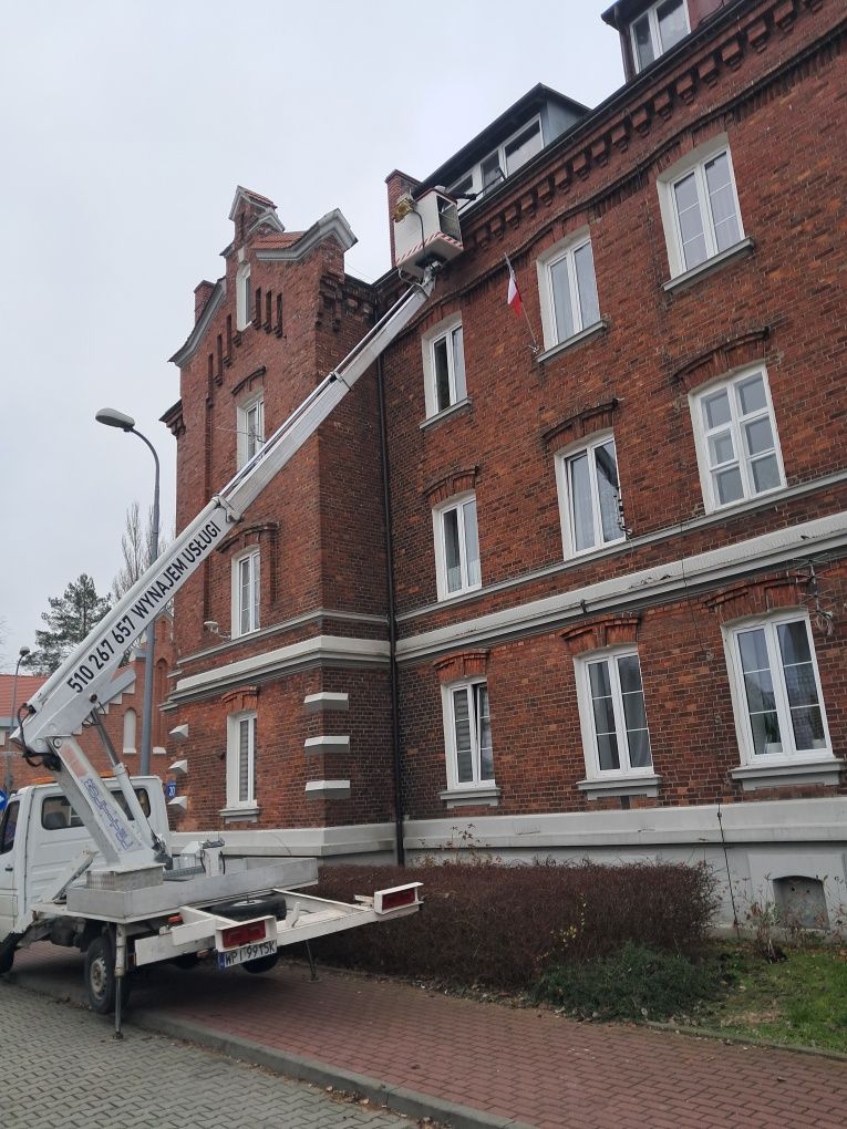 Podnośnik koszowy rębak wynajem usługi