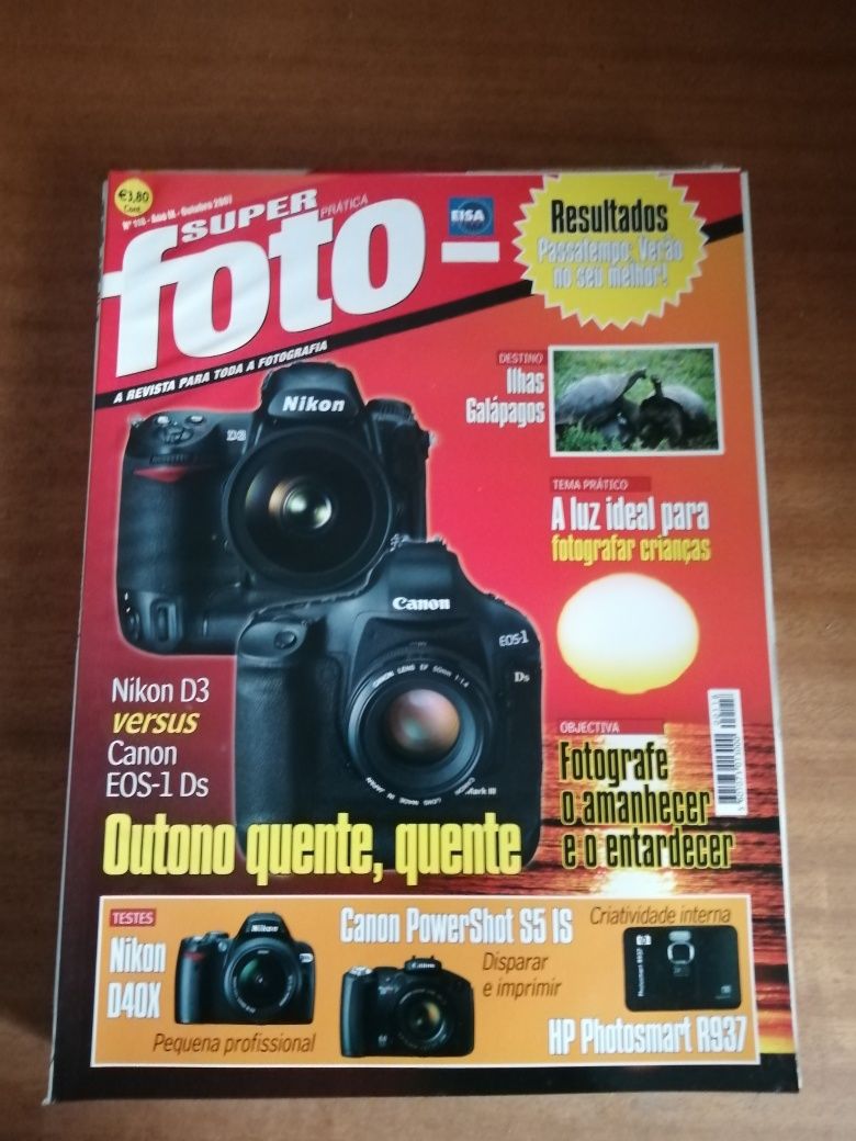 Muitas revistas de fotografia