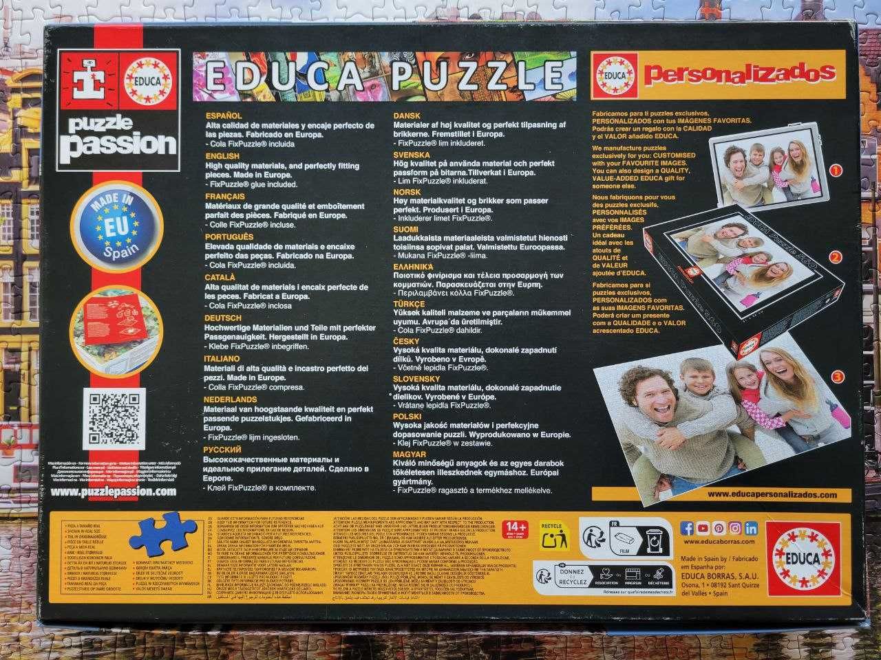 Troco puzzle EDUCA 1000 peças "Amesterdão"