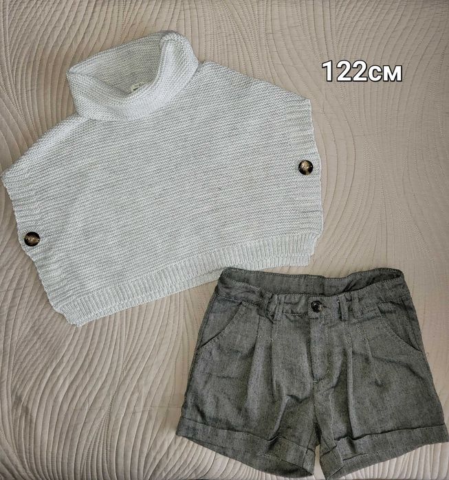 Худи,лосины теплые,кофта на пуговицах р.122-128