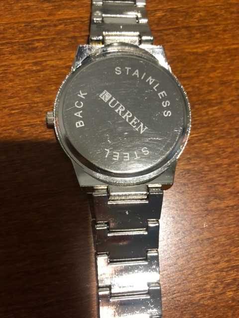 Zegarek męski Curren 126A bransoleta złoty srebrny