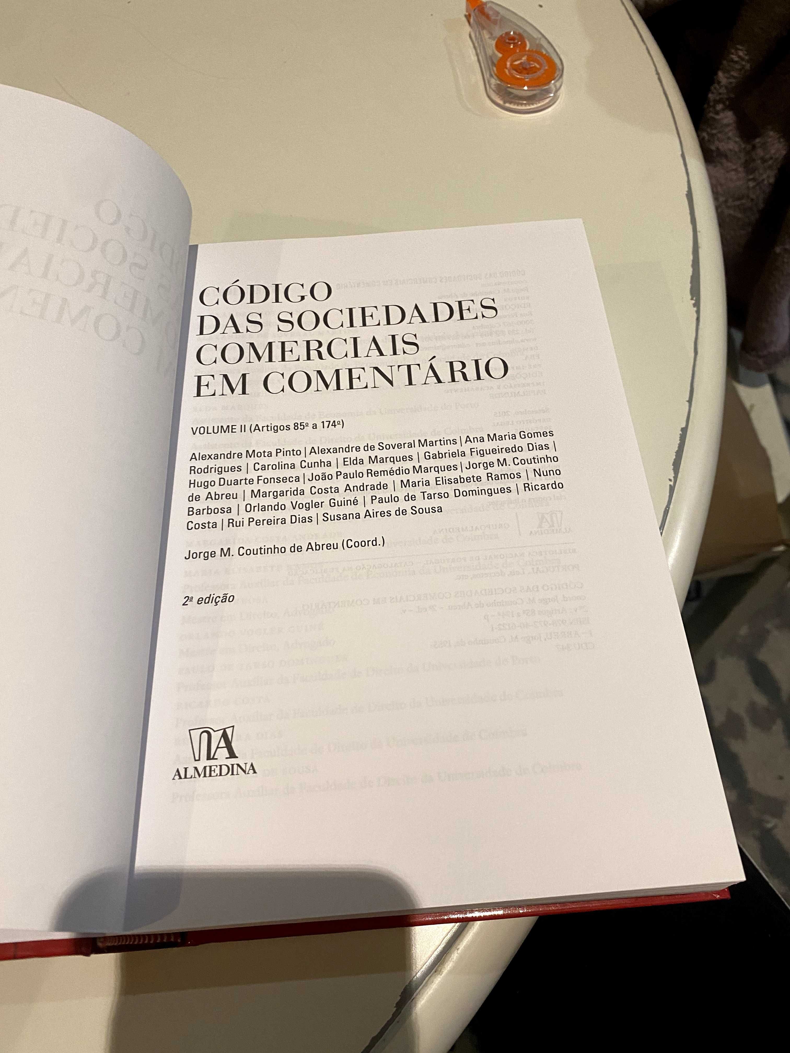 Código das Sociedades Comerciais - Comentado Volume II- 2ª edição