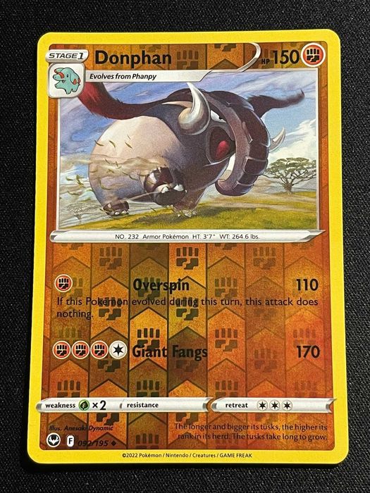 Carta Pokémon Donphan 92/195 Silver Tempest