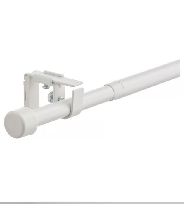 Nowy karnisz biały ikea