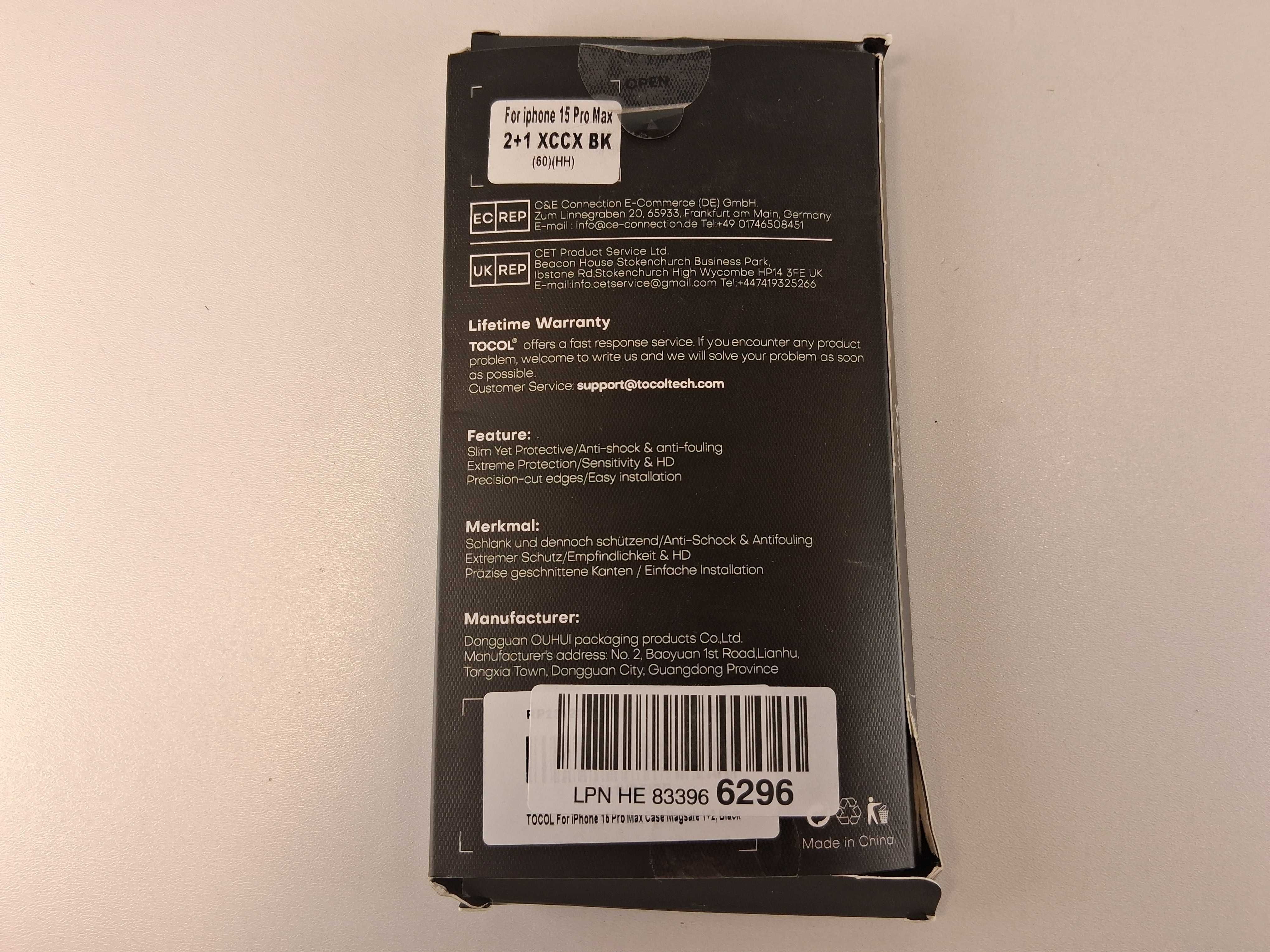 Y143 Etui Na Telefon iPhone 15 Pro Max Szkło Hartowane Ochrona Zestaw