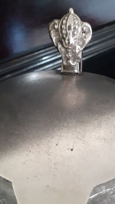 Jarro cristal baccarat  overshot,, com tampa