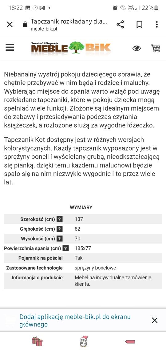 Sofa kanapa z funkcją spania skrzynia