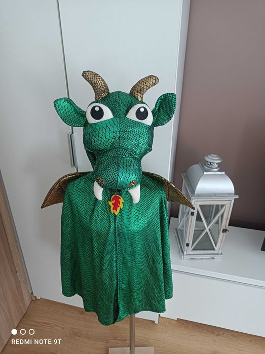 NOWY strój karnawałowy SMOKA DINOZAURA WAWELSKI kostium 98/116 (506)