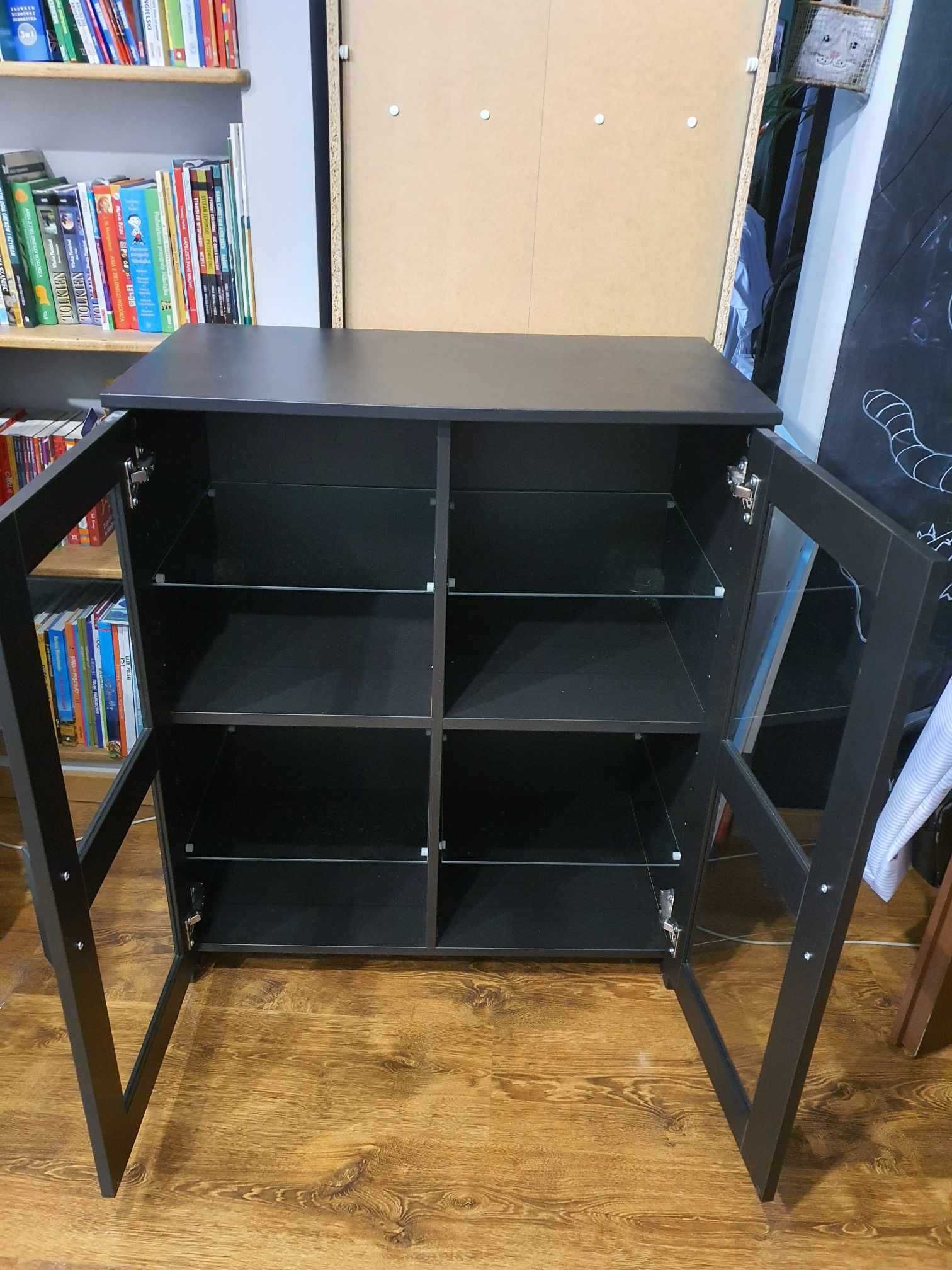 Czarna szafka komoda Ikea BRIMNES