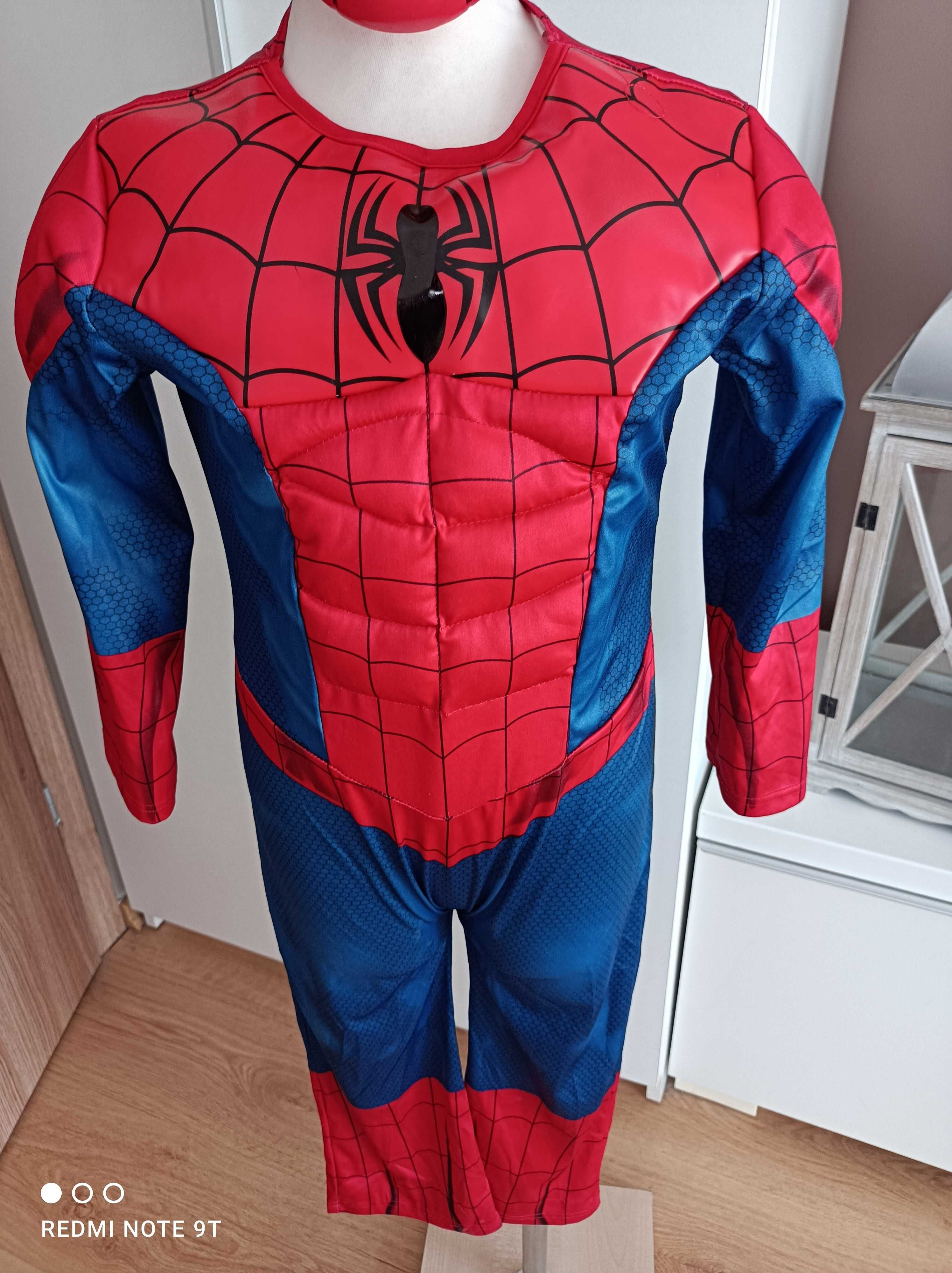 NOWY strój karnawałowy SPIDERMANA kostium przebranie 110/116 29