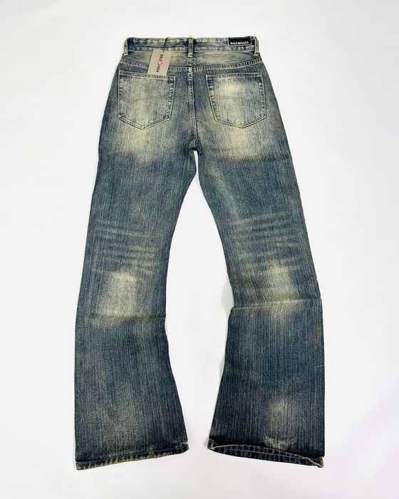 Джинсы штаны Balenciaga jeans flared opium archive erd washed M-L