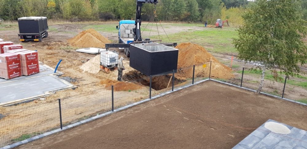 szambo betonowe zbiornik betonowy 10 szczelny dwukomorowy montaż