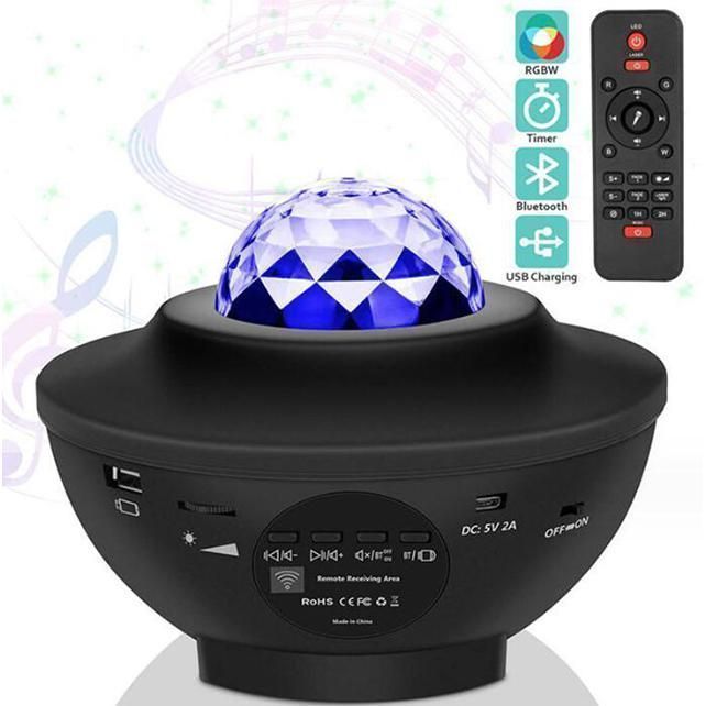 Projektor Gwiazd Rzutnik Nieba Lampka Nocna LED Głośnik Bluetooth