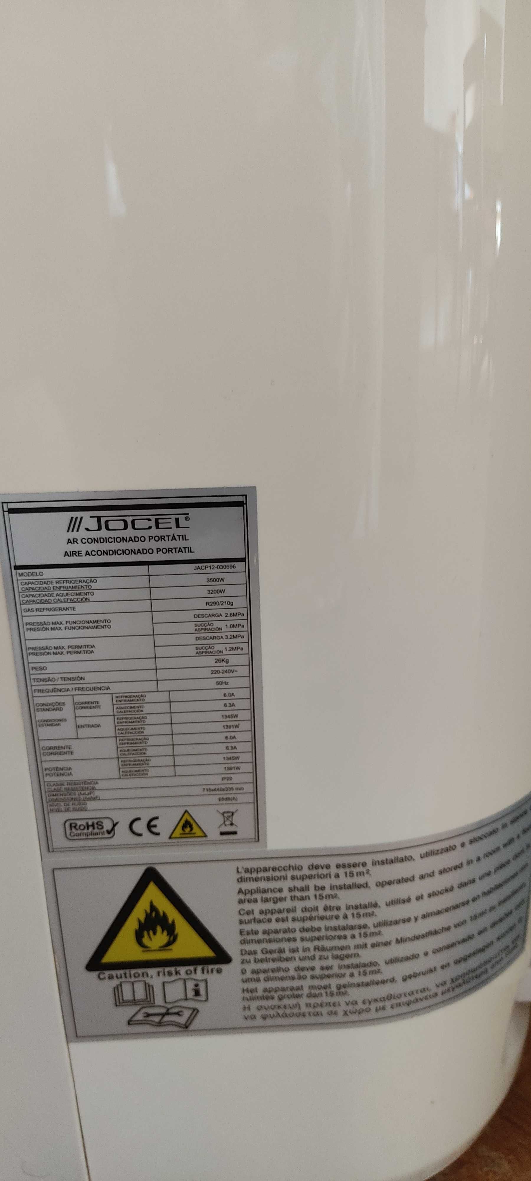 Ar condicionado portátil Jocel, com tubo exterior