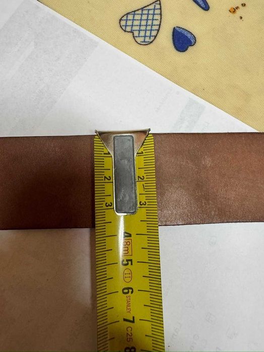 Cinto de Couro c/ relevo Buffalo Skull (108cm)