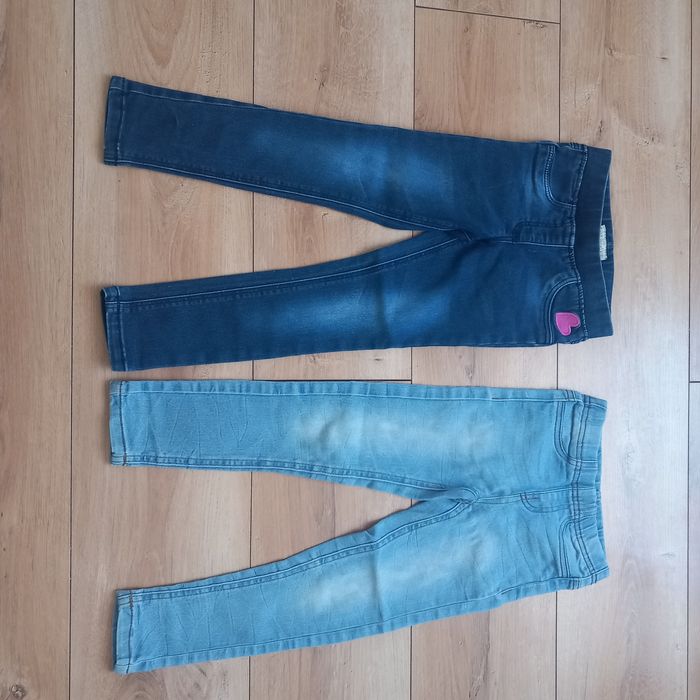 Spodnie jeansy jeansowe jeansy dla dziewczynki rozmiar 110