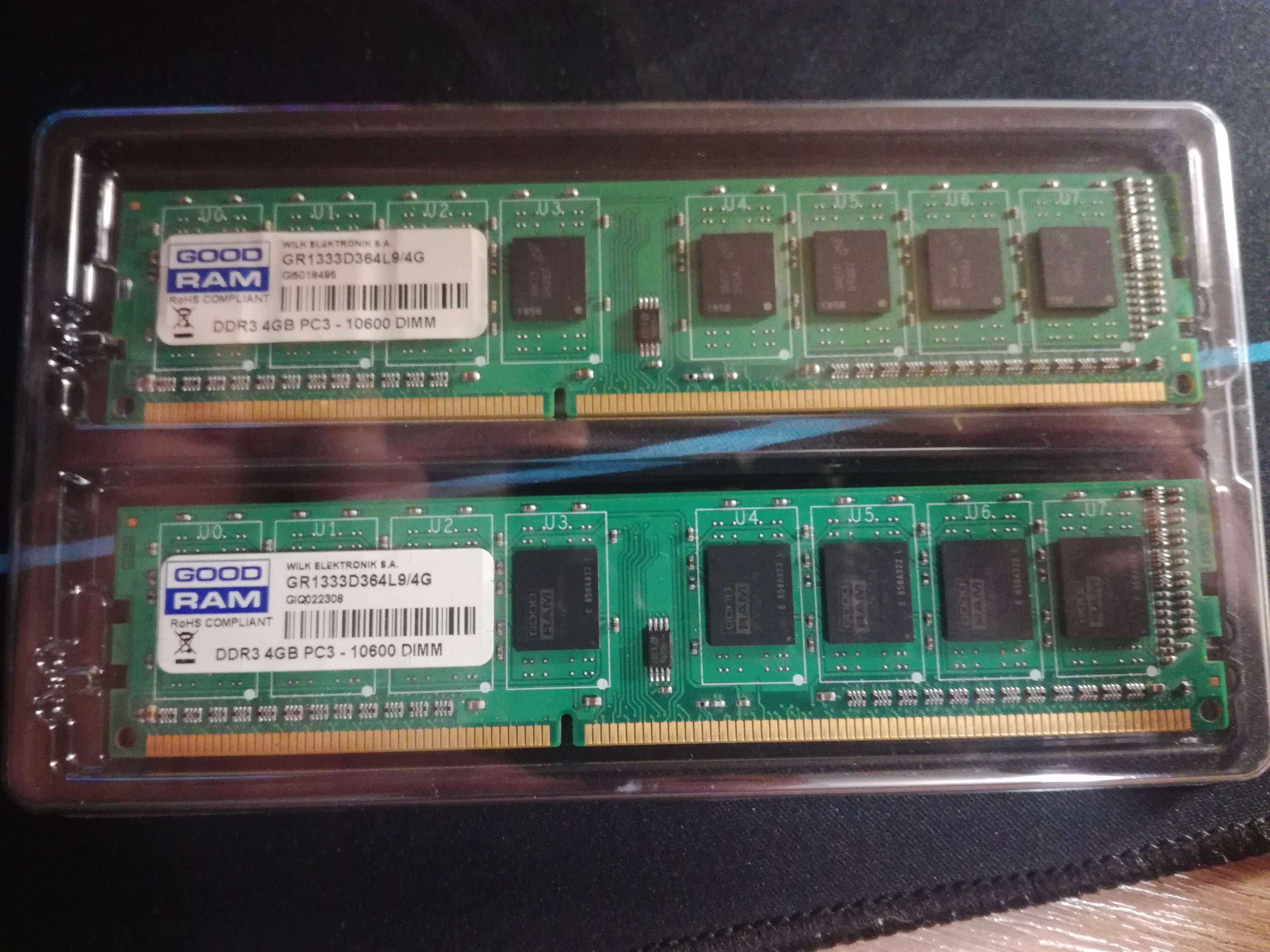 Продам оперативную память 8gb  2x4 ddr 3