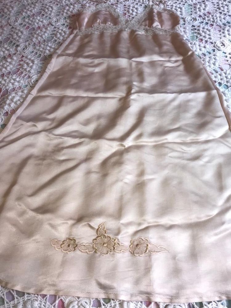Robe de noiva e camisa de noite a condizer renda / vintage