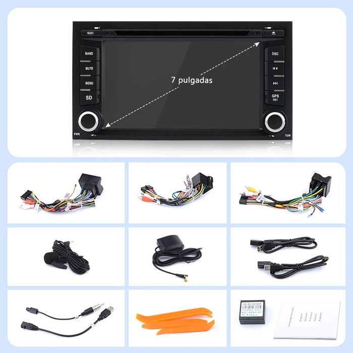 Rádio Seat Leon Mk3 5F 2din GPS com LEITOR CD/DVD BLUETOOTH Windows CE