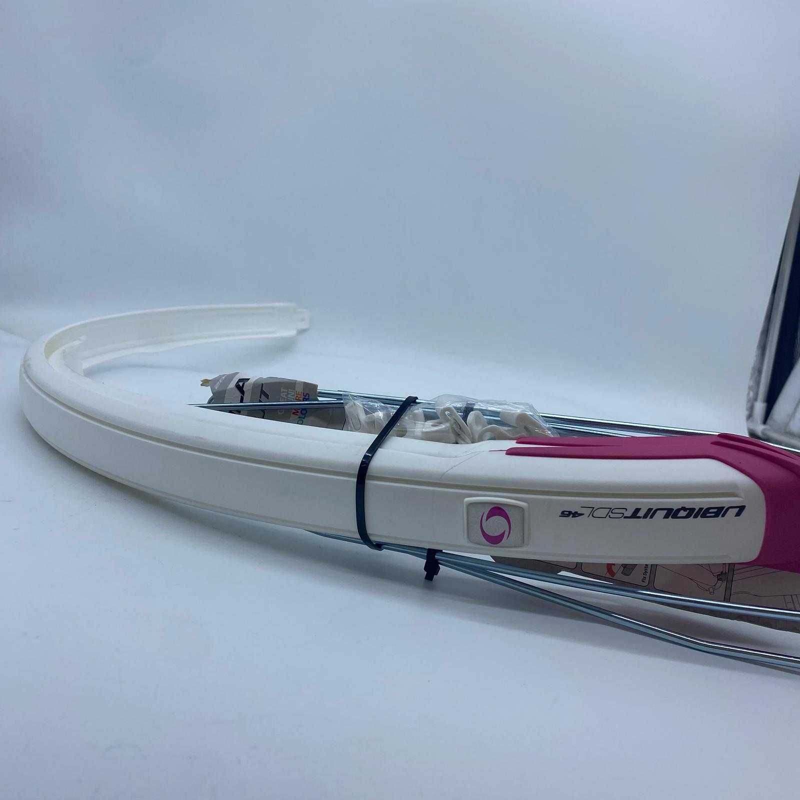 Błotniki Simpla Ubiquit SDL 45MM 28" KPL. biało - różowy