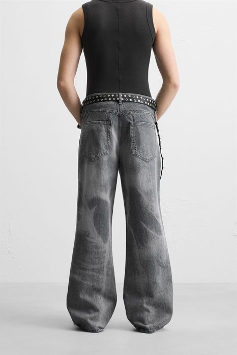 Zara flare jeans сірі, 34 розмір