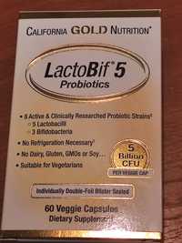 LactoBif 5, пробиотики, 5 млрд КОЕ, 60  капсул California Gold