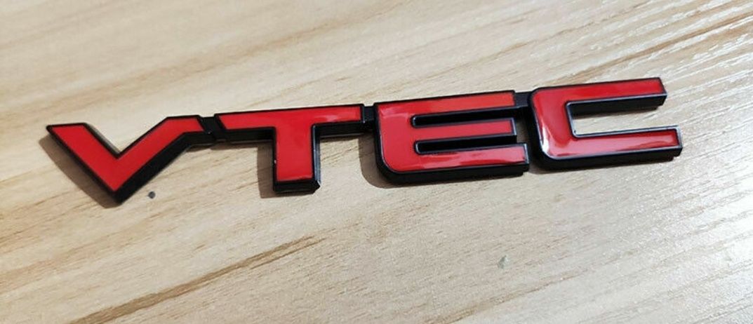 NOWY klejany znaczek emblemat VTEC 3 kolory logo