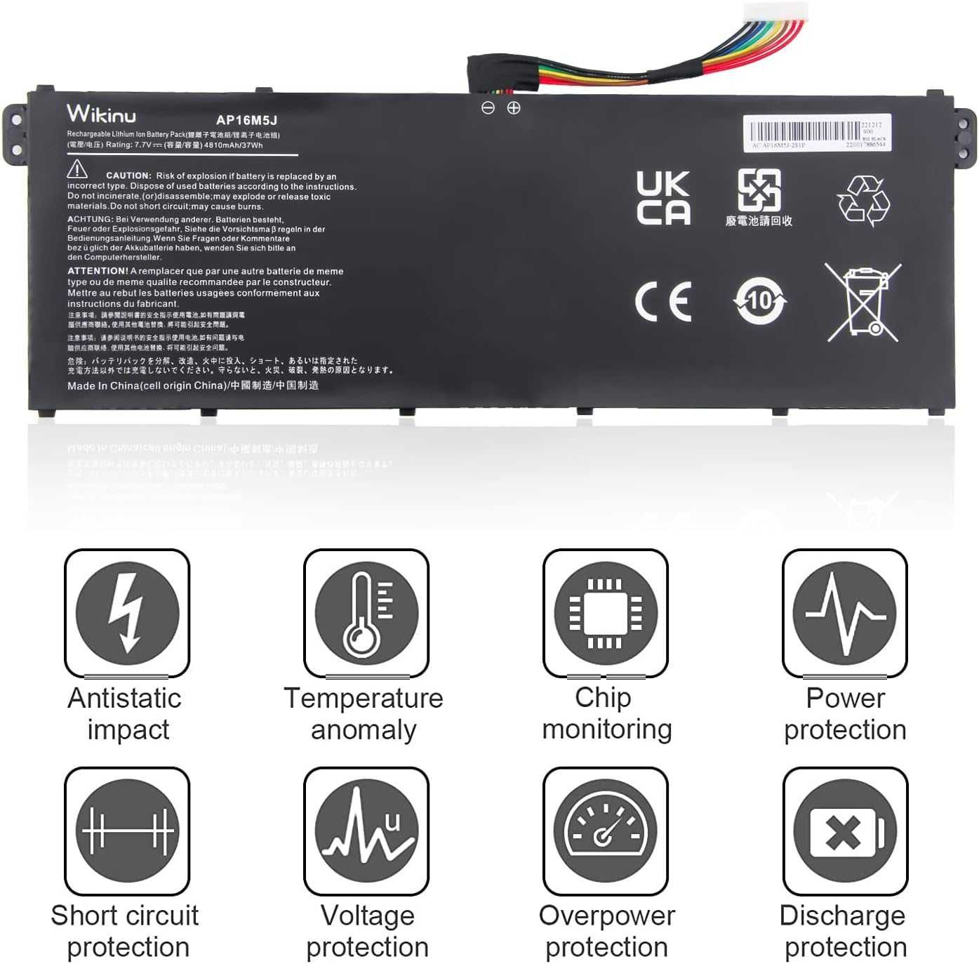 Wikinu AP16M5J Bateria do laptopa Acer Aspire