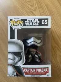 Pop figure, star wars, captain Phasma, como novo
