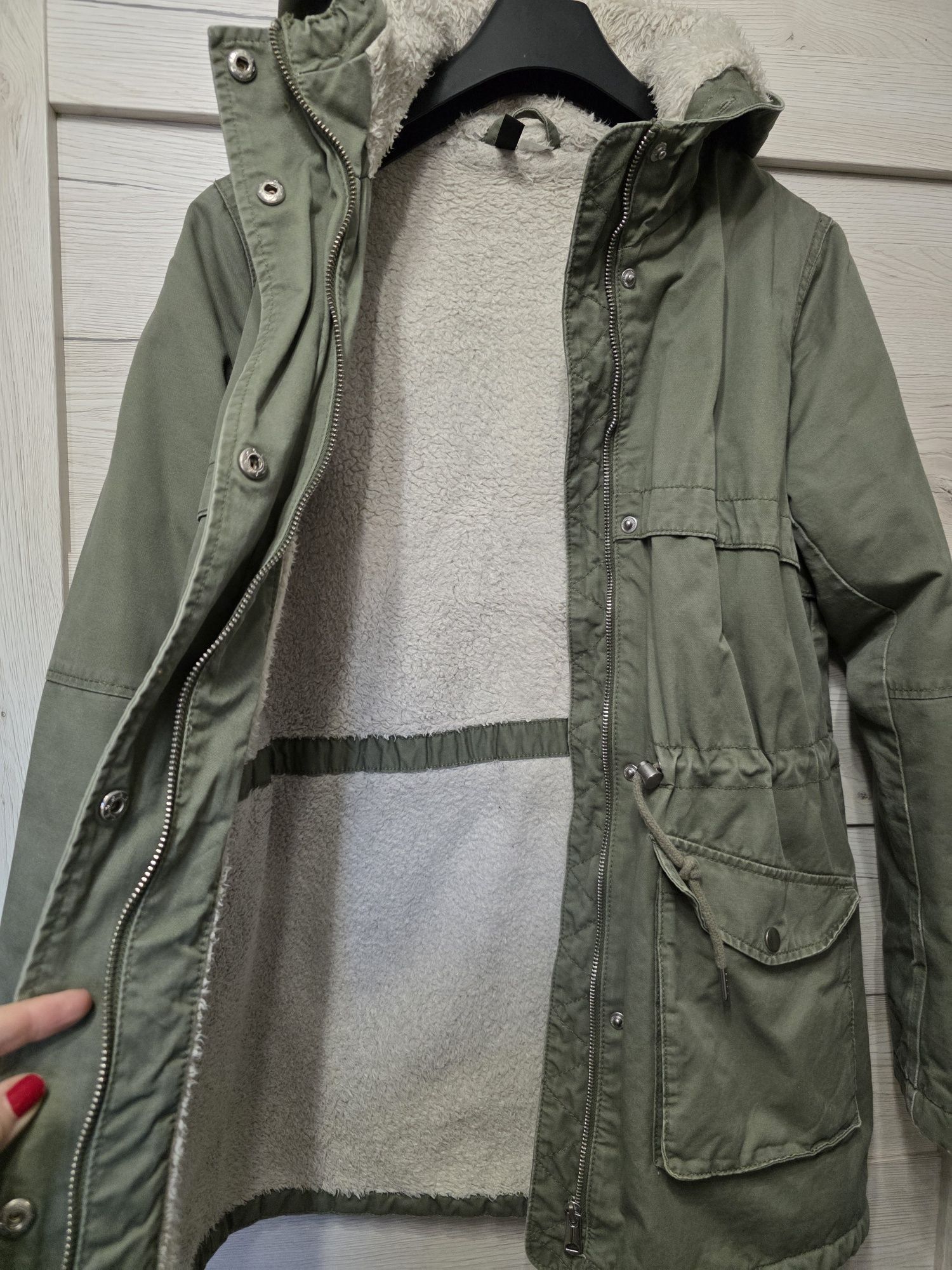 Kurtka H&M rozm S używana khaki
