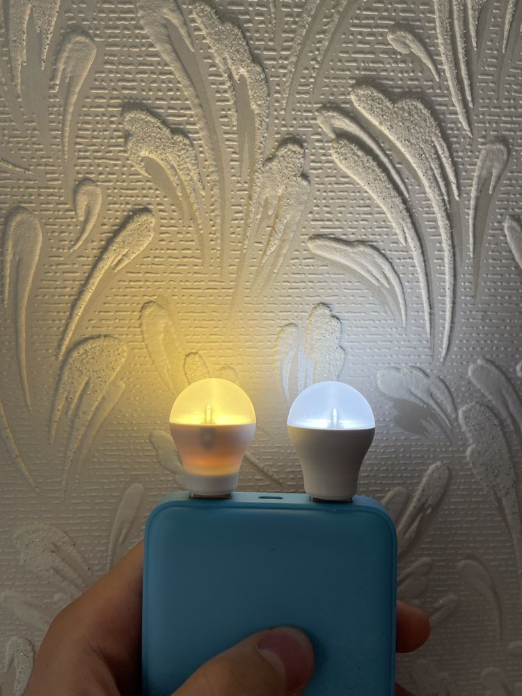 USB Лампа XO-1 для повербанка ноут-бука USB нічник лампа для читання