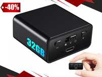 Mini DYKTAFON Podsłuch Szpiegowski Detekcja Ukryty USB 32GB | GRATIS