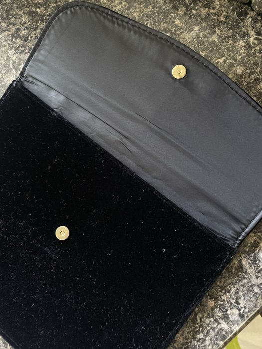 Клатч marc jacobs черный велюровый клатч