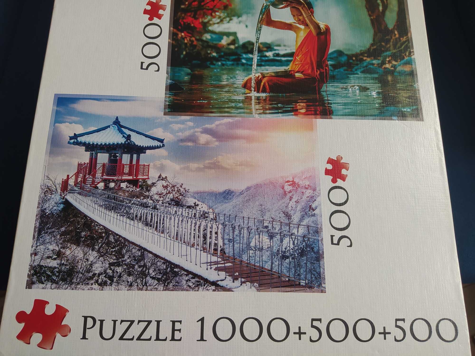 Puzzle zestaw, Japonia, Chiny, 500, 1000, 2000, Trefl, nowe