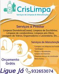 CrisLimpa (serviços de limpeza) e Manutenções