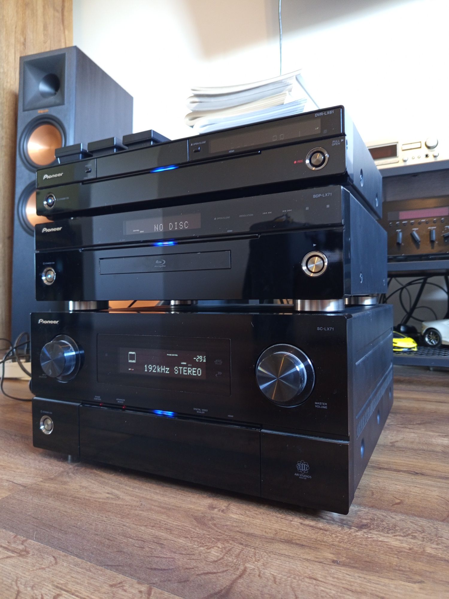 Mega zestaw Pioneer SC-LX71 blu-ray BDP-LX71 nagrywarka DVR-LX61 TOP
