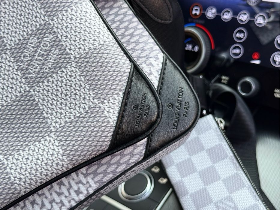 LOUIS VUITTON 3в1 сумка мужская черная messenger 3v1 через плечо