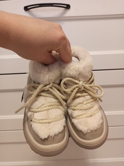 Kozaki śniegowce zimowe ocieplane dla dziewczynki Zara r.27