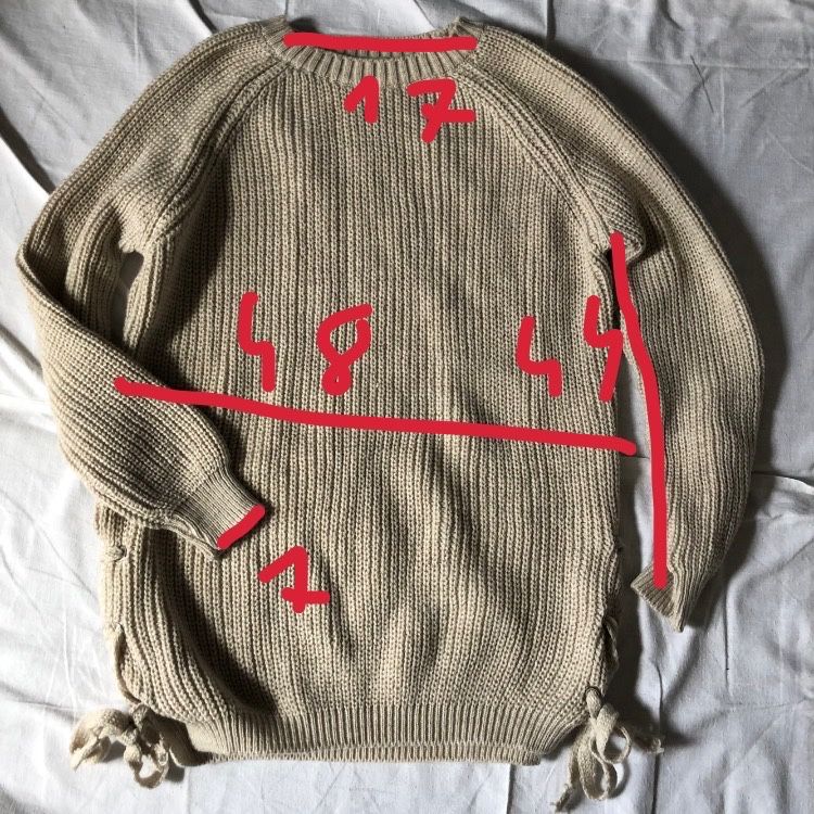 Sweter z wiązaniami