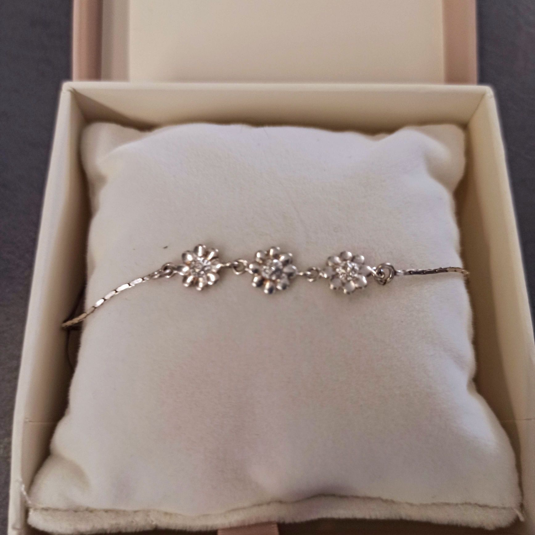 Komplet biżuteria srebrnej dla dziewczynki komunia urodziny
