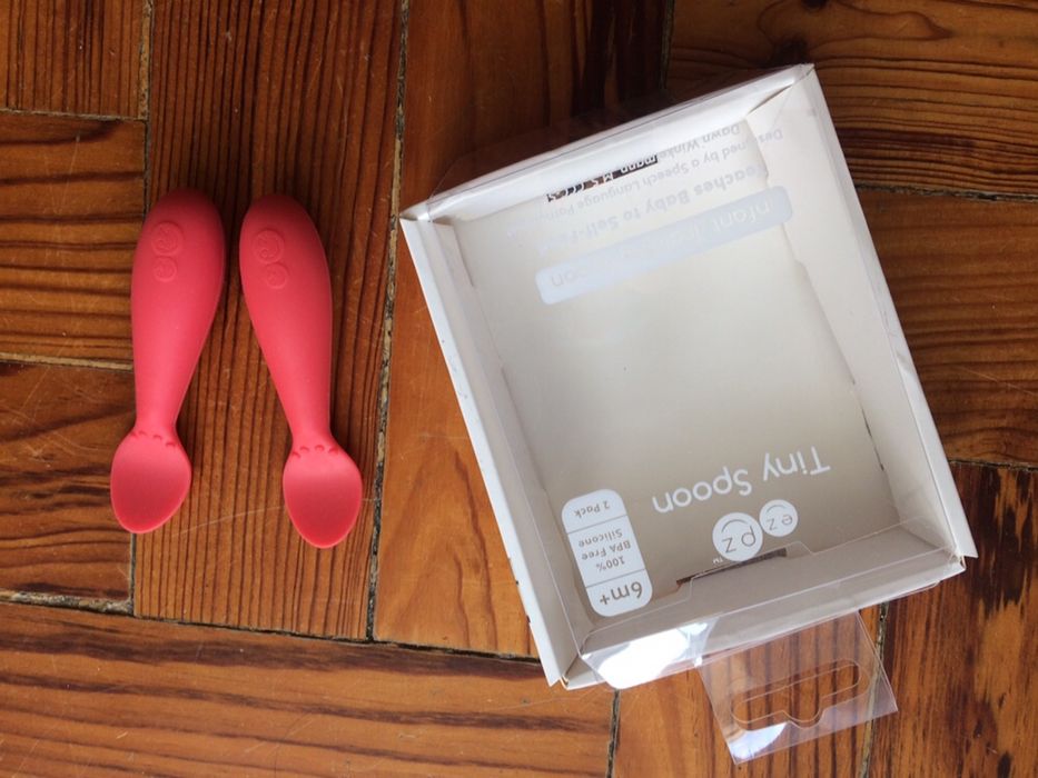 2 Colheres de treino papa bébe Tiny Spoon ez pz