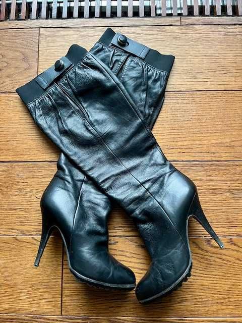 Чоботи на підборах італійські Vicini